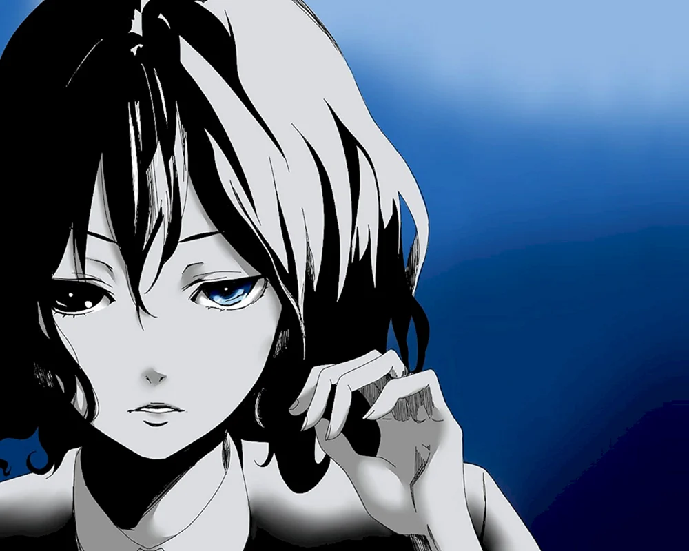 Anime-Mädchen mit kurzen Haaren