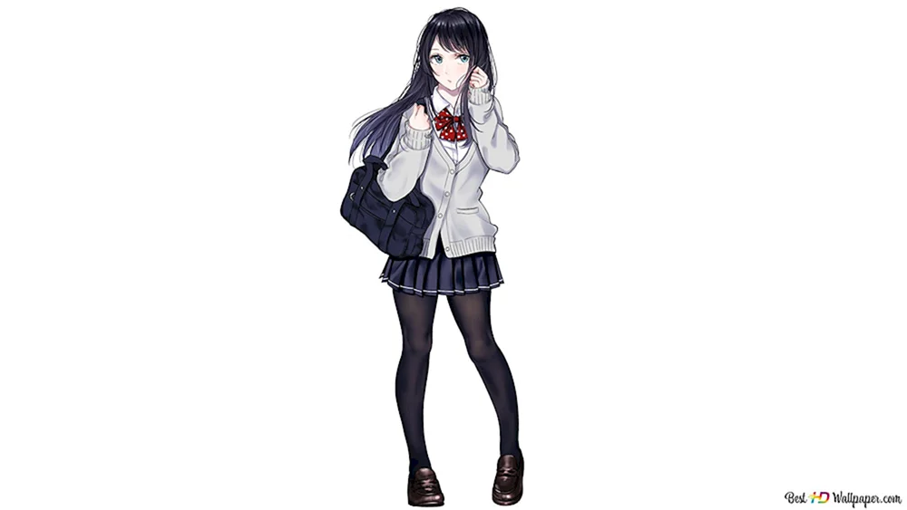 Anime-Mädchen in voller Länge