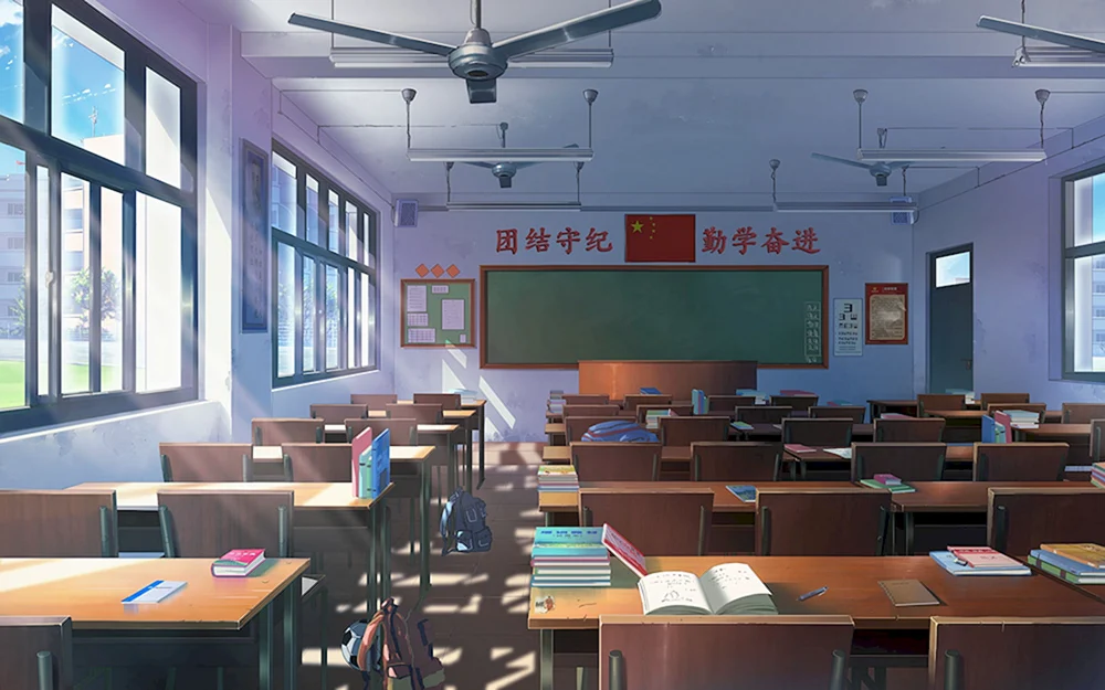 Anime Hintergrund Schulklassenzimmer für Gacha laif