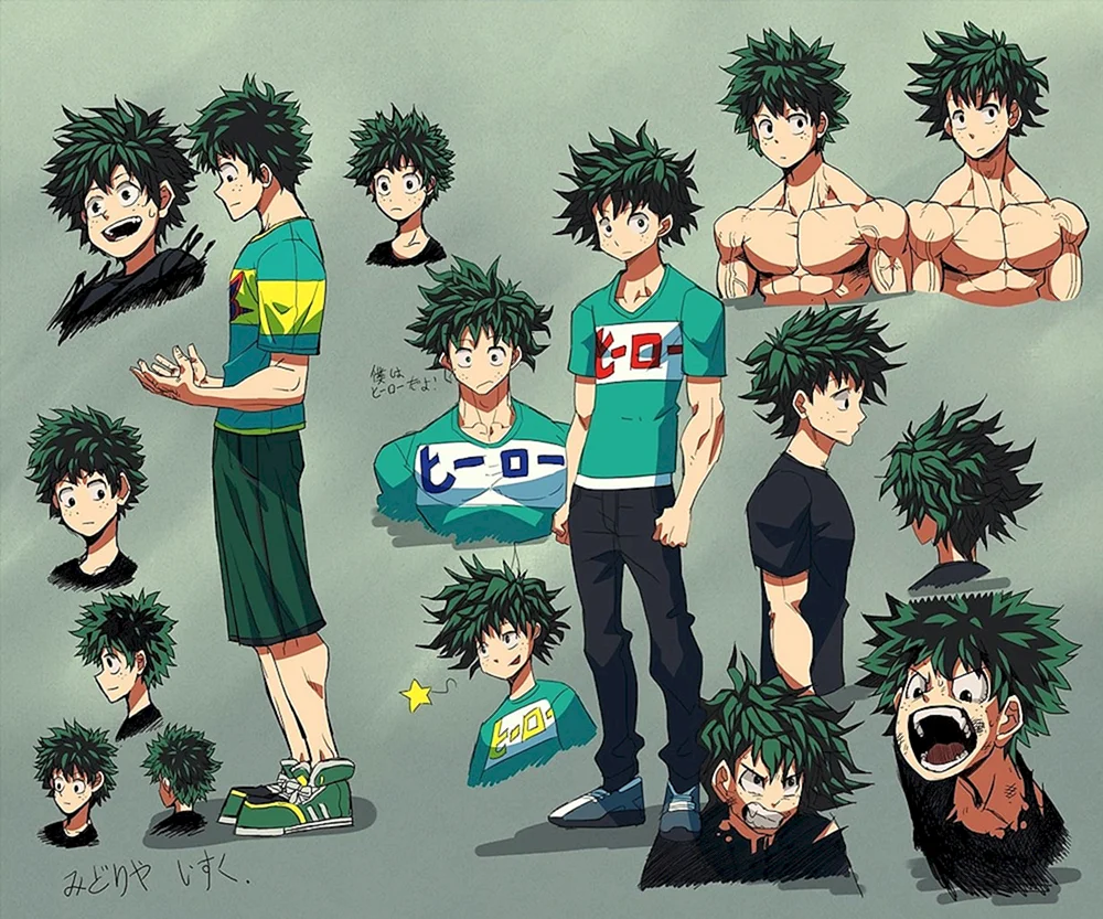 Anime Hero Academia Midoriya