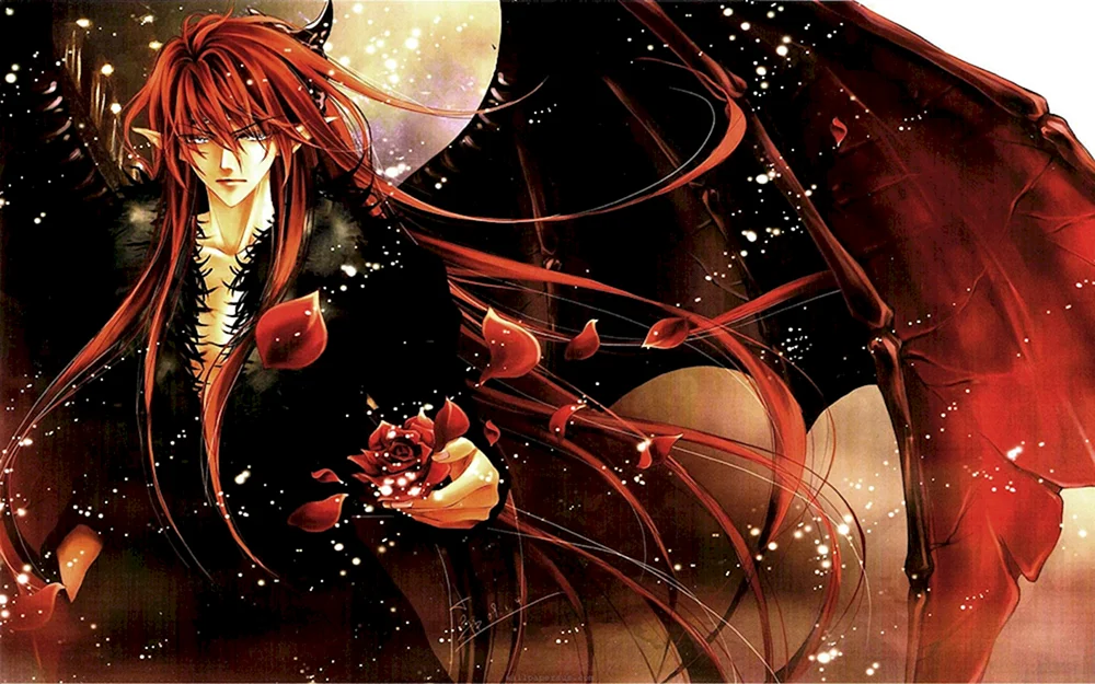 Anime rothaariger Dämon