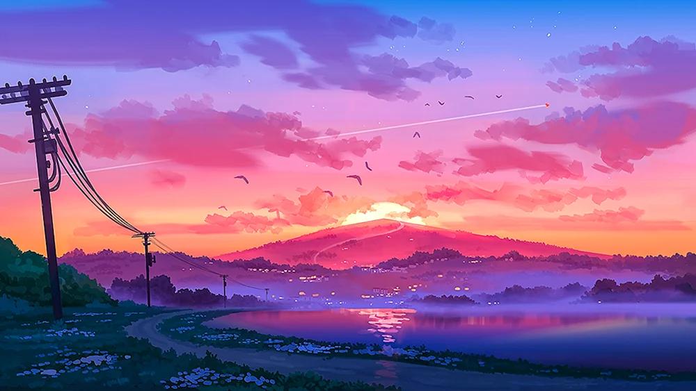 Landschaft auf Japanisch