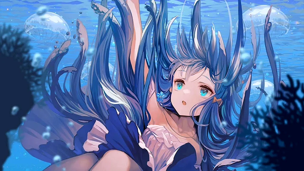 Anime über Unterwasserdorf