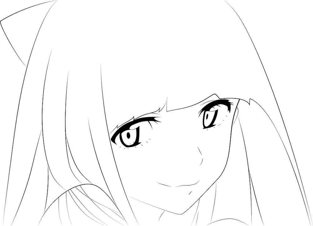 Anime Zeichnungen in Bleistift