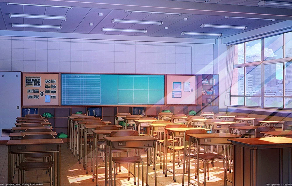 Anime Schule gacha. Leben Klassenzimmer