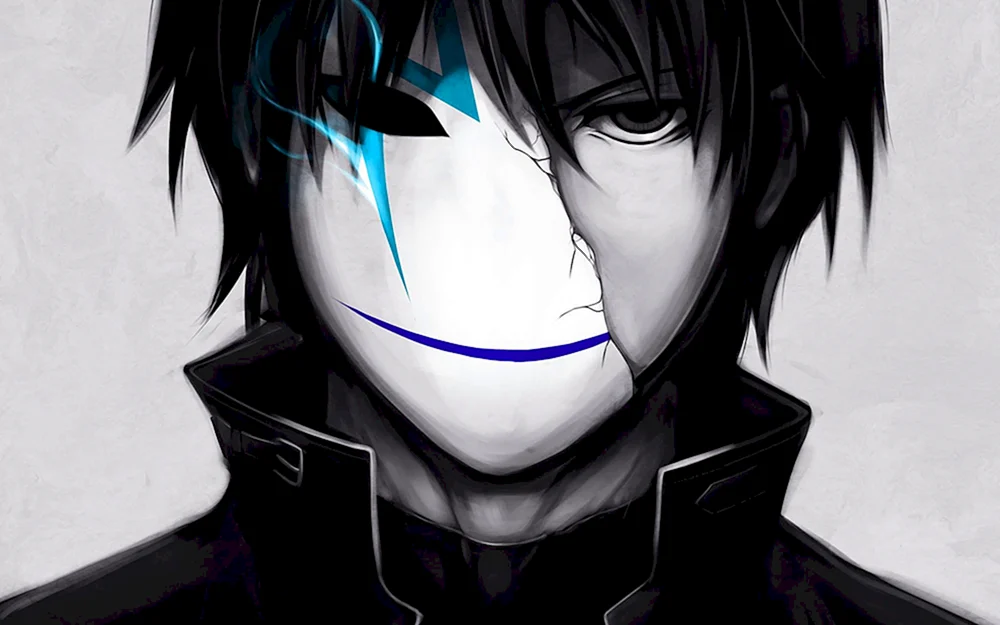 Anime dunkler als schwarz Hey maskierter Kerl