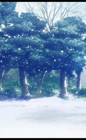 Anime Straße für Gacha lief Schnee