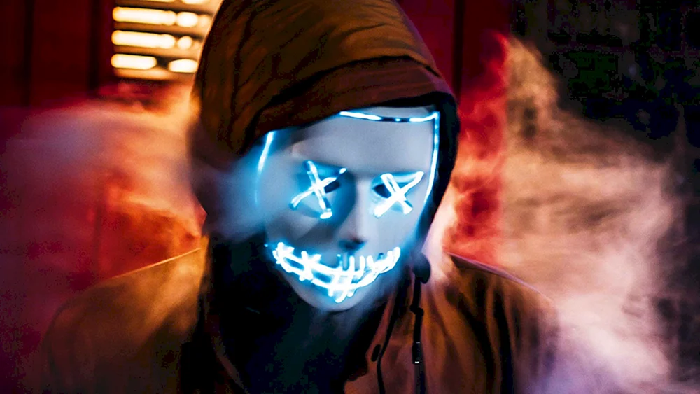 Anonyme Neon Moschus Maske