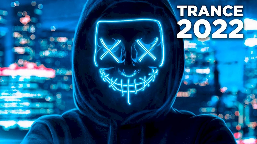 Guy Fox anonymer Kapuzenmann in Neon Maske