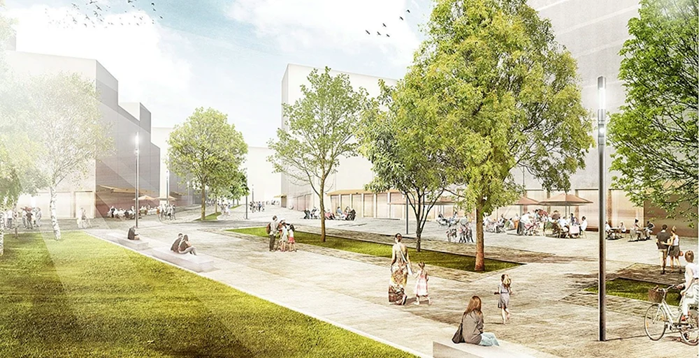Hintergrund für architektonisches Rendering