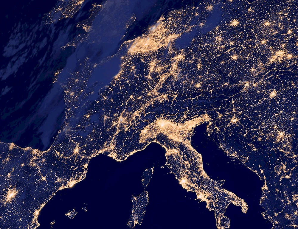 Planetenansicht aus dem Weltraum
