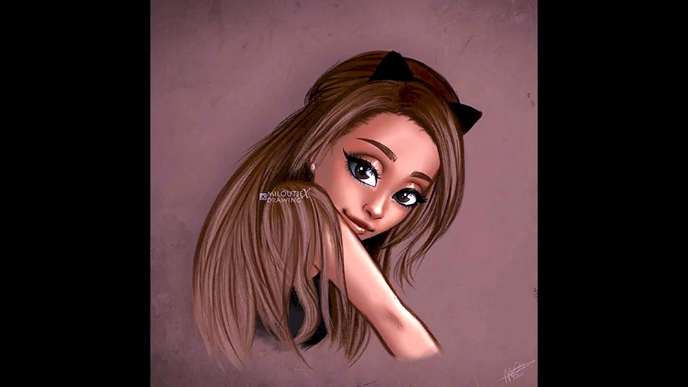 Ariana Grande art Cartoon