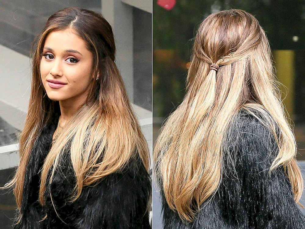 Ariana Grande offenes Haar