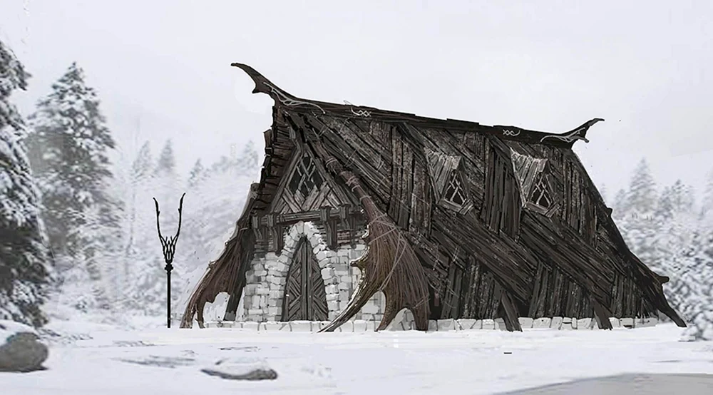 Skandinavisches Wikingerhaus