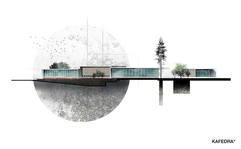 Hintergrund für architektonisches Projekt