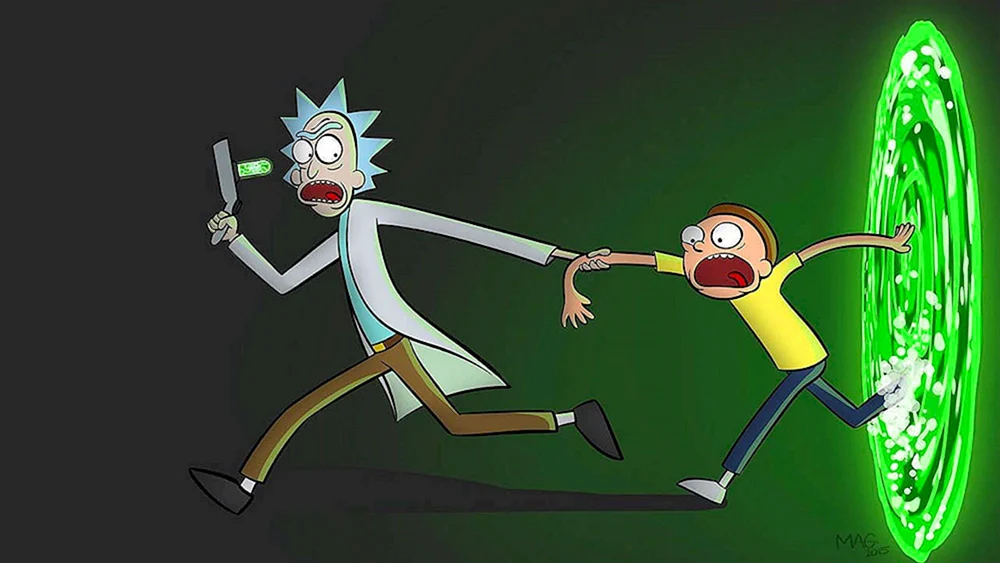 Art of Rick and Morty 4k