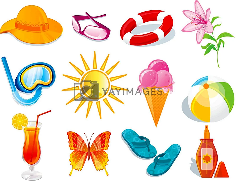 Sommerattribute für Kinder