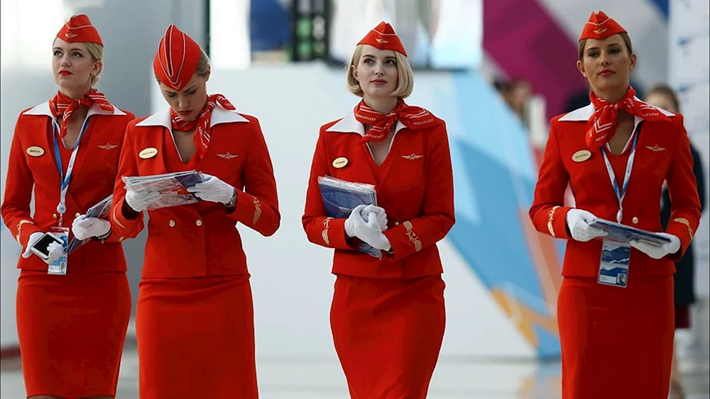 Aeroflot Flugbegleiter