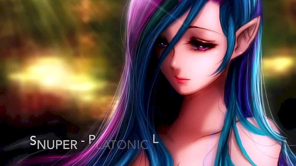 Punk mit blauen Haaren