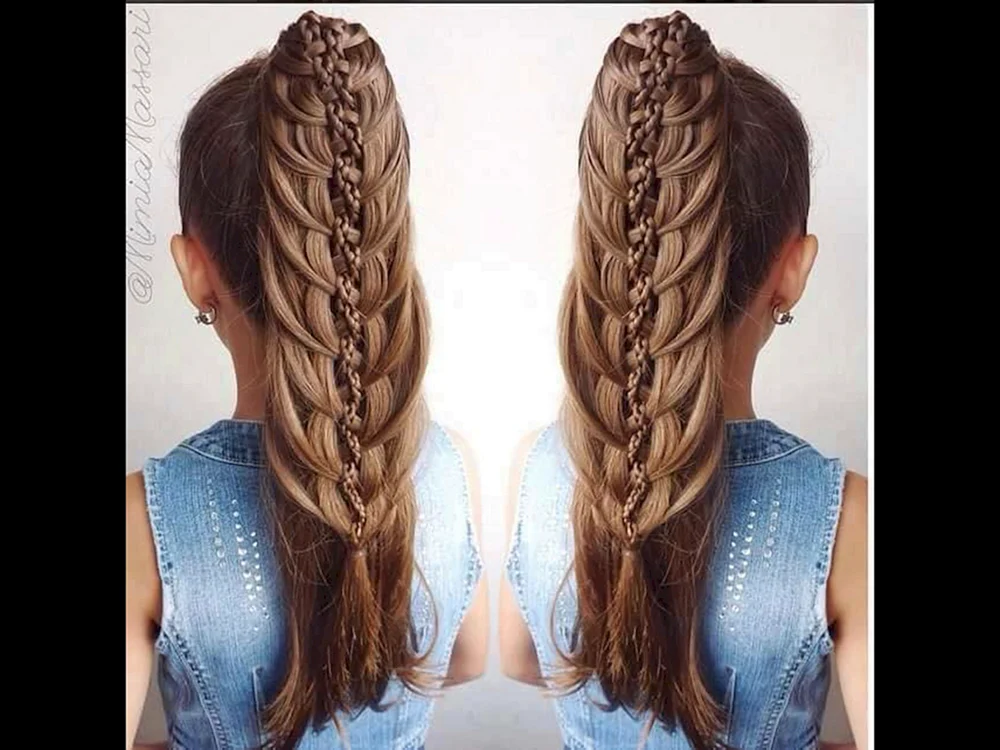 Flechtfrisuren mit Zöpfen