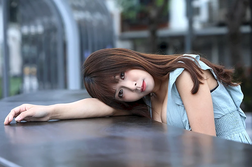 Schöne koreanische Mädchen