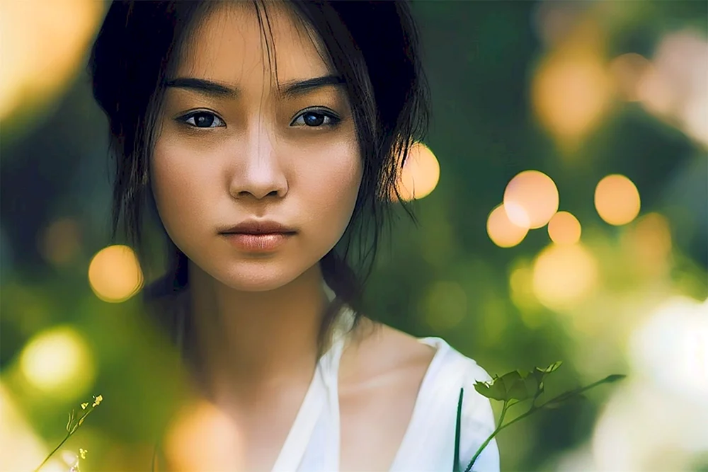 Asiatisches Gesicht
