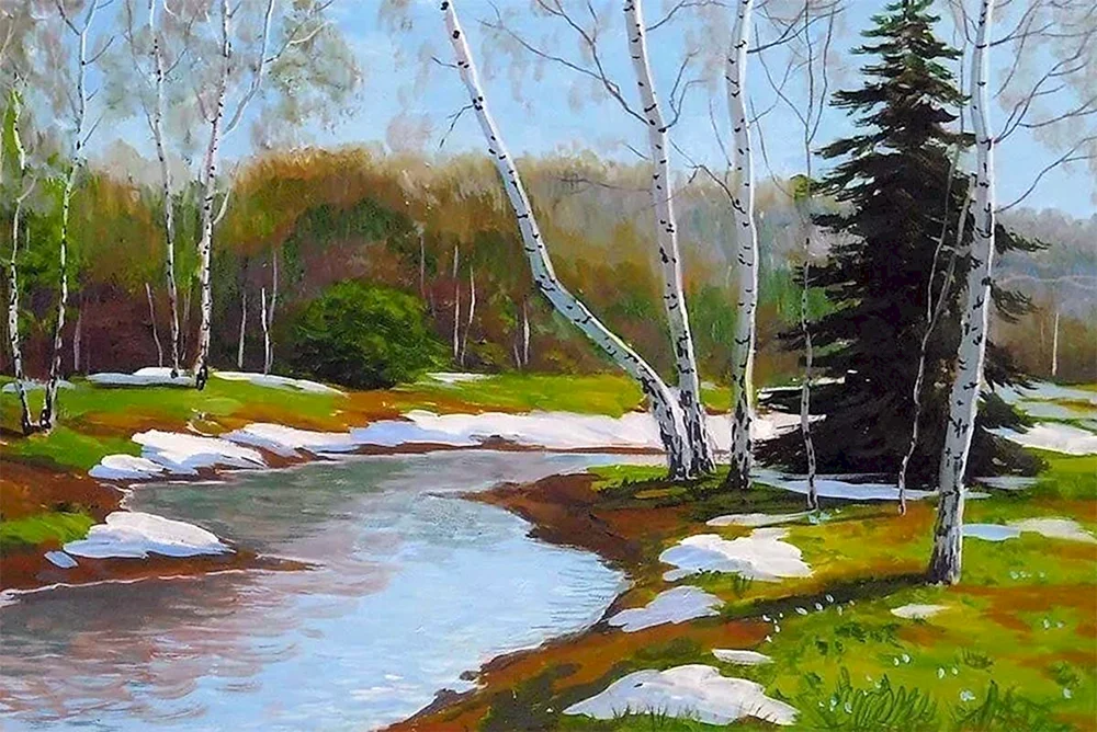 B.Shcherbakov „Frühlingsbäche rauschen“