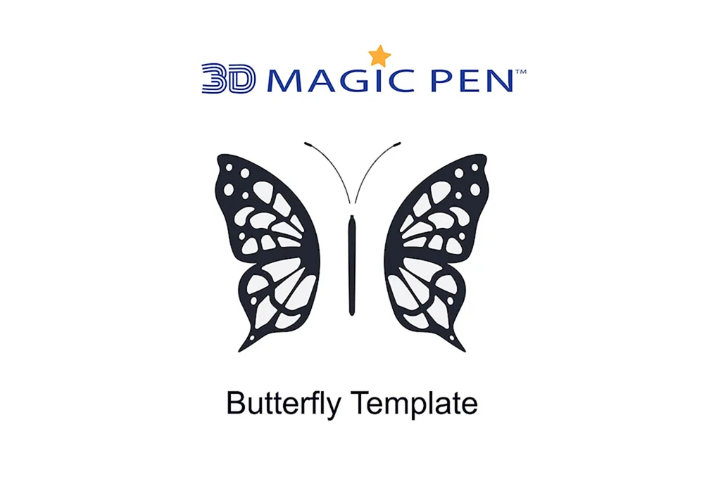 Schmetterling 3D-Stift-Schablone