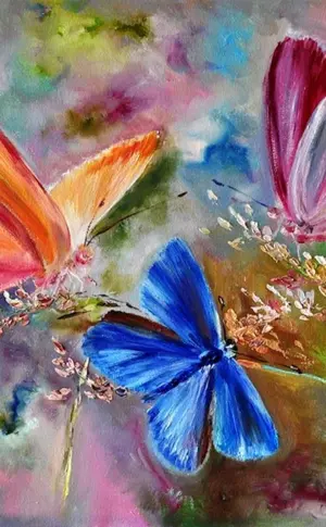 Schmetterling Ölgemälde