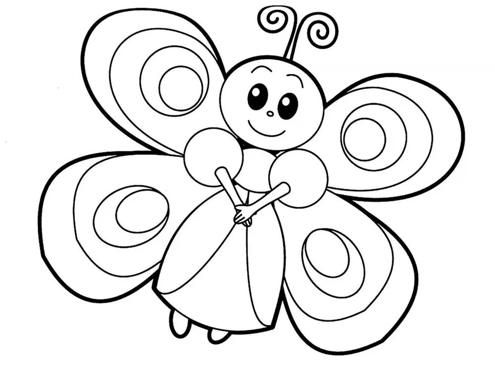 Schmetterling ausmalen für Kinder