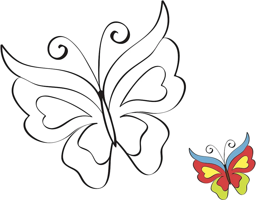 Schmetterling. Zeichnung