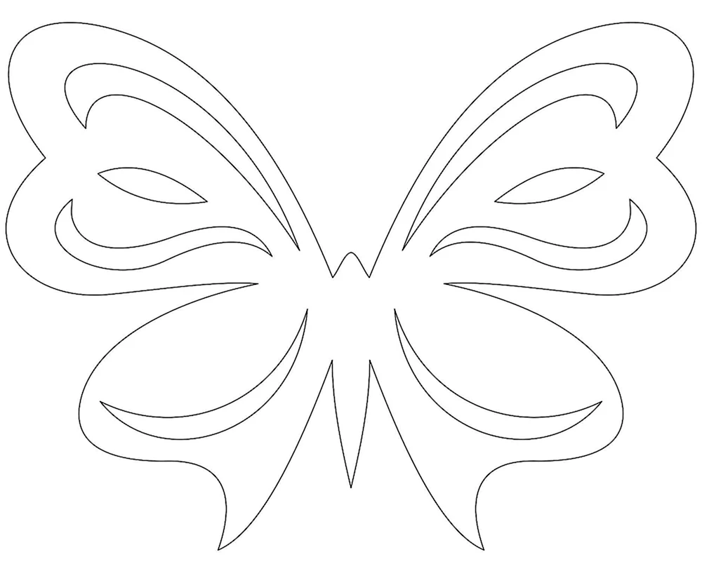 Schmetterlingsschablone zum Ausschneiden