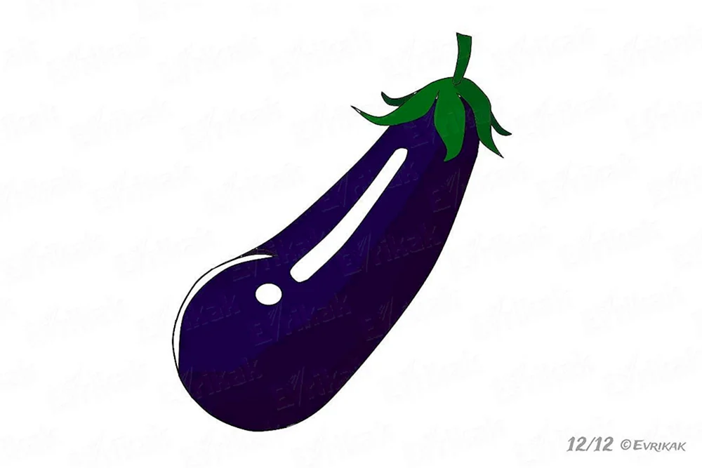 Aubergine zum Ausmalen