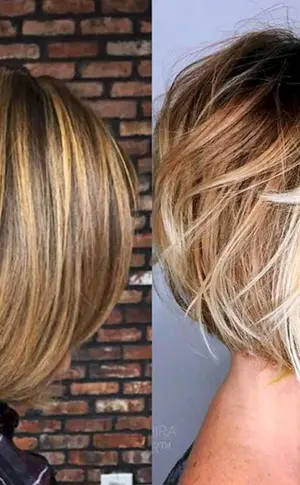 Balayage auf Bob Bare