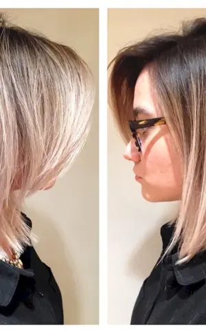 Balayage auf Bob Bare