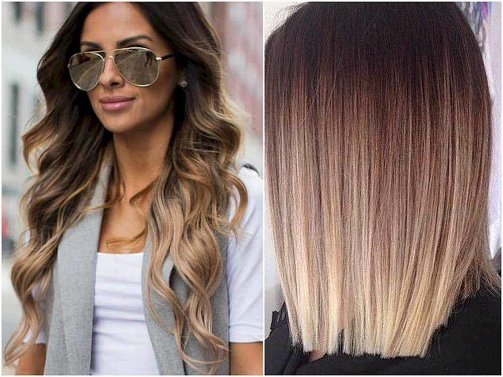 Balayage blondes Haar