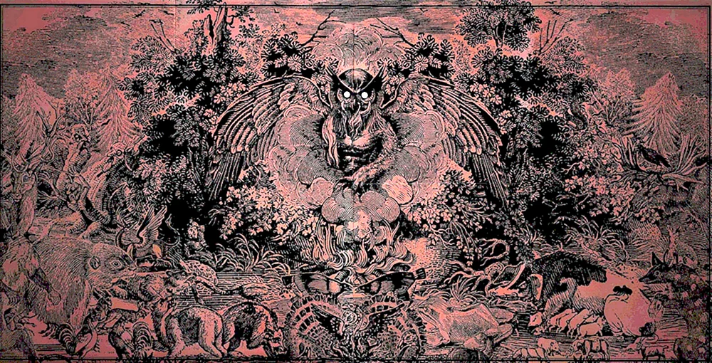 Dunkler Wald-Kunst
