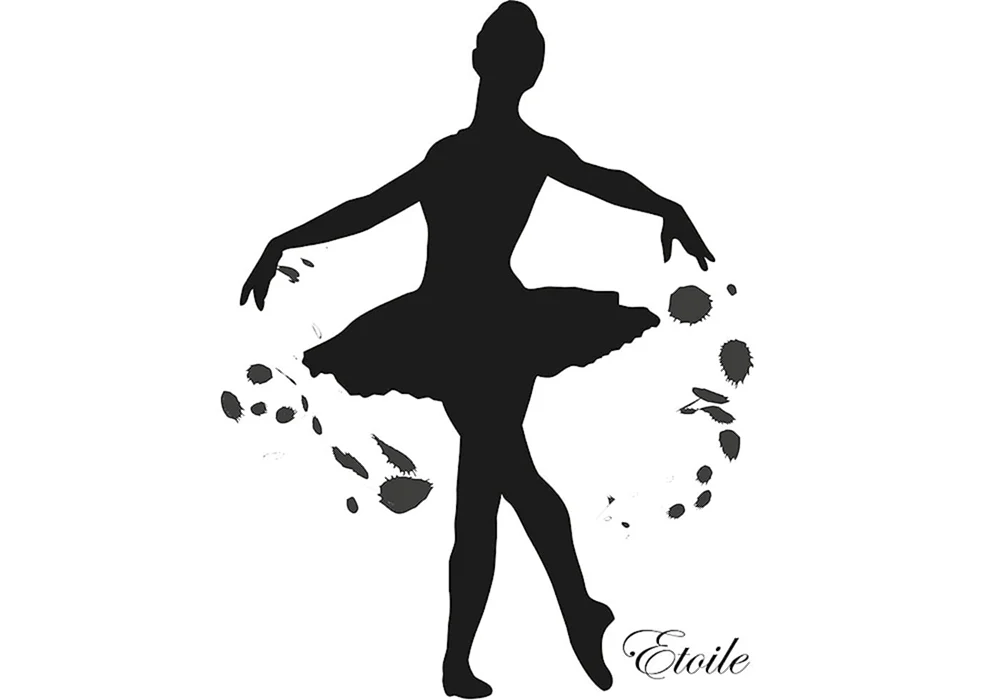 Ballerina-Schablonen zum Ausschneiden