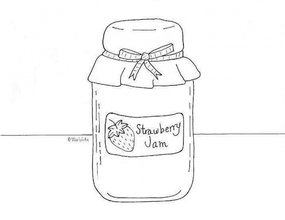 Marmeladenglas ausmalen