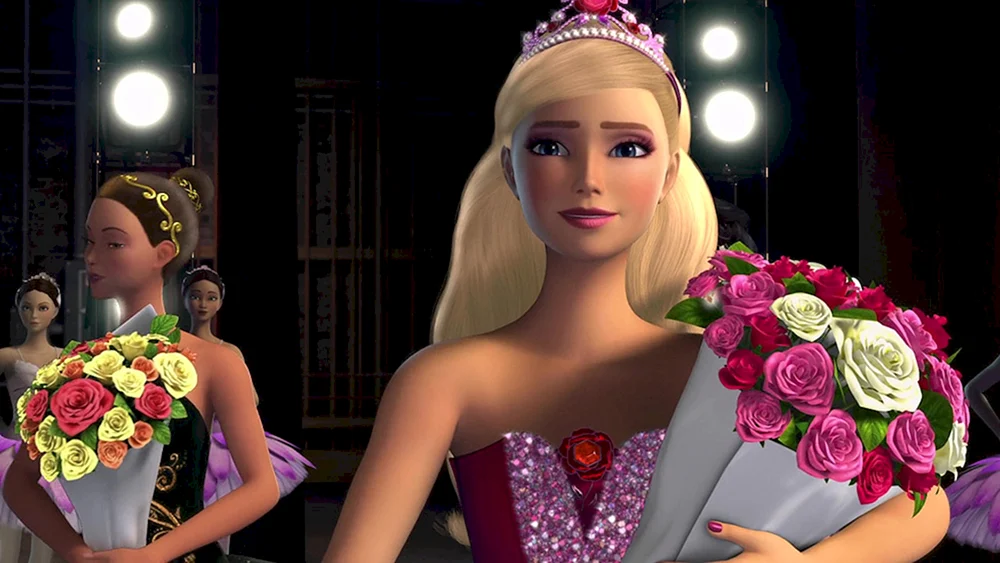 Barbie. Ballerina in rosa Spitzenschuhen
