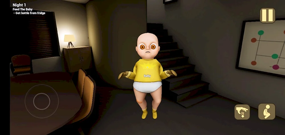 Baby in Gelb