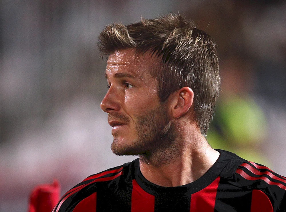 Beckham mit Pferdeschwanz