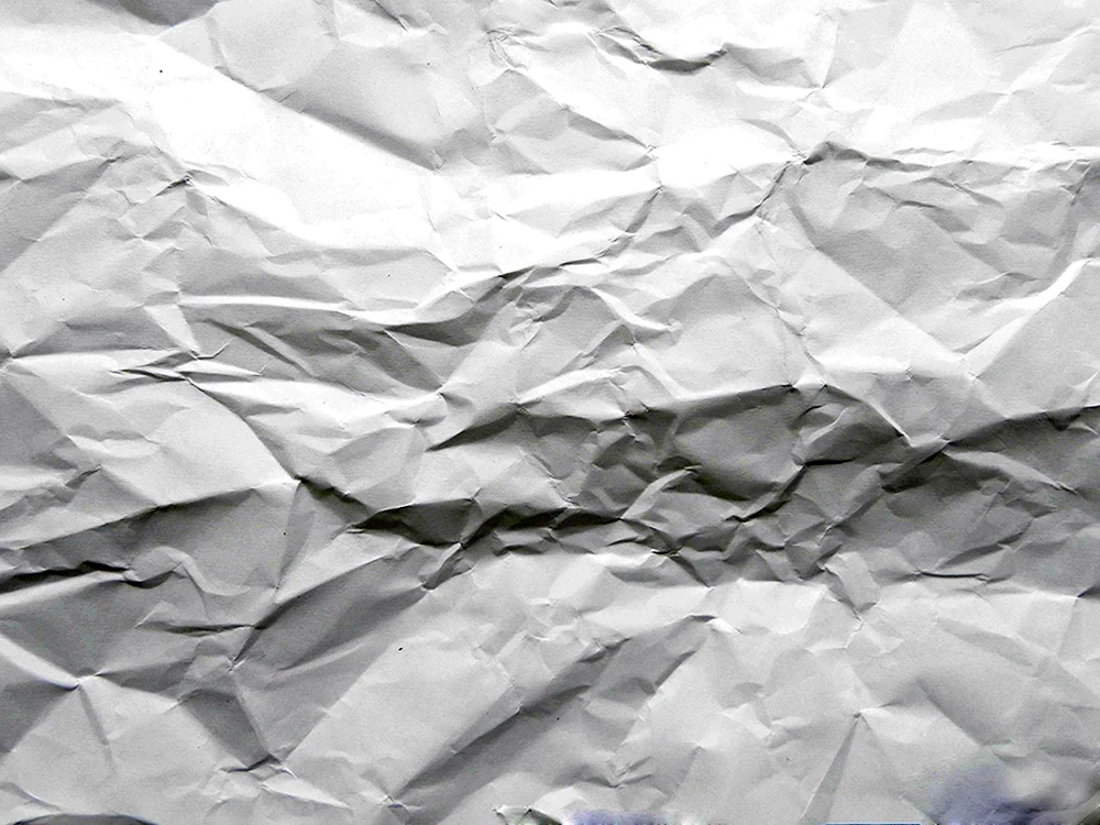 Weißes zerknittertes Papier