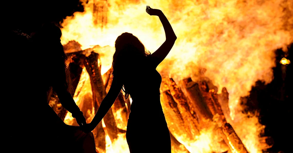 Beltane Lagerfeuer