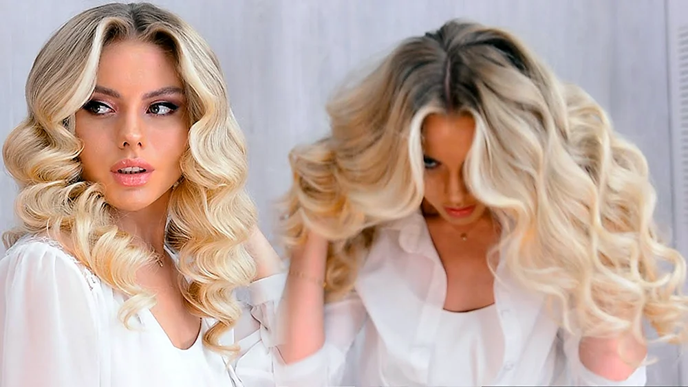 Weiße Locken
