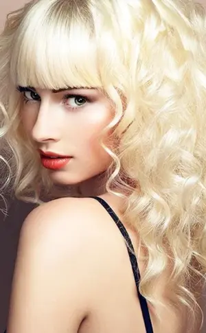 Weiße Locken