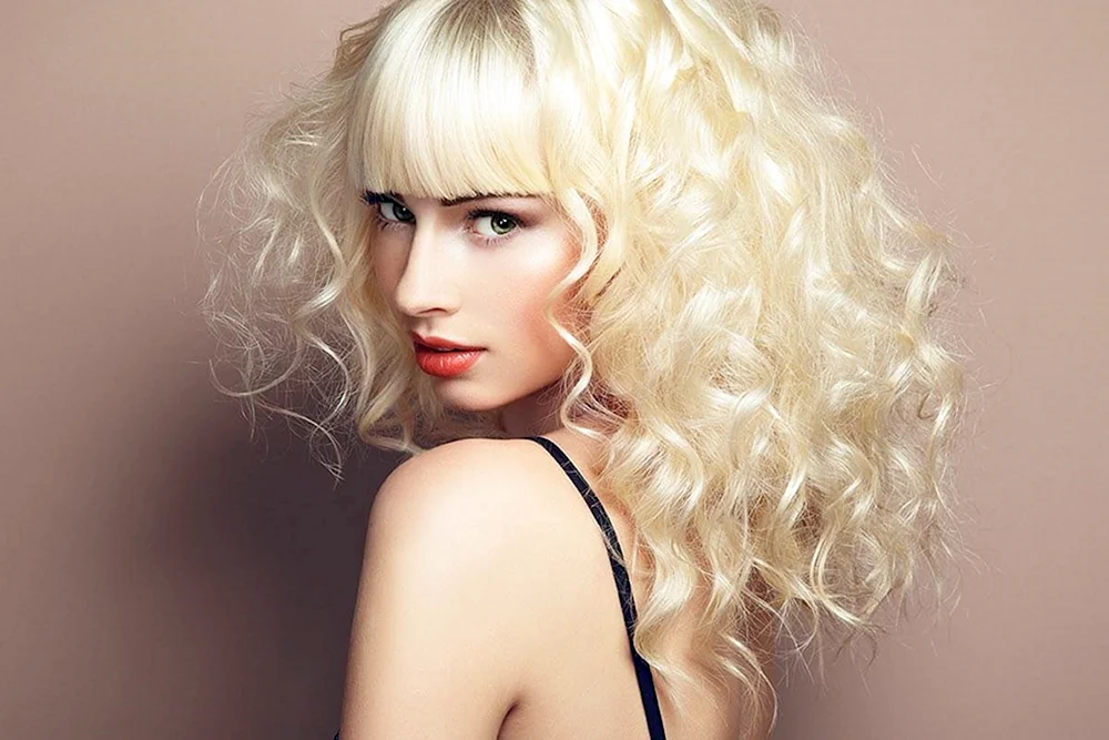 Weiße Locken
