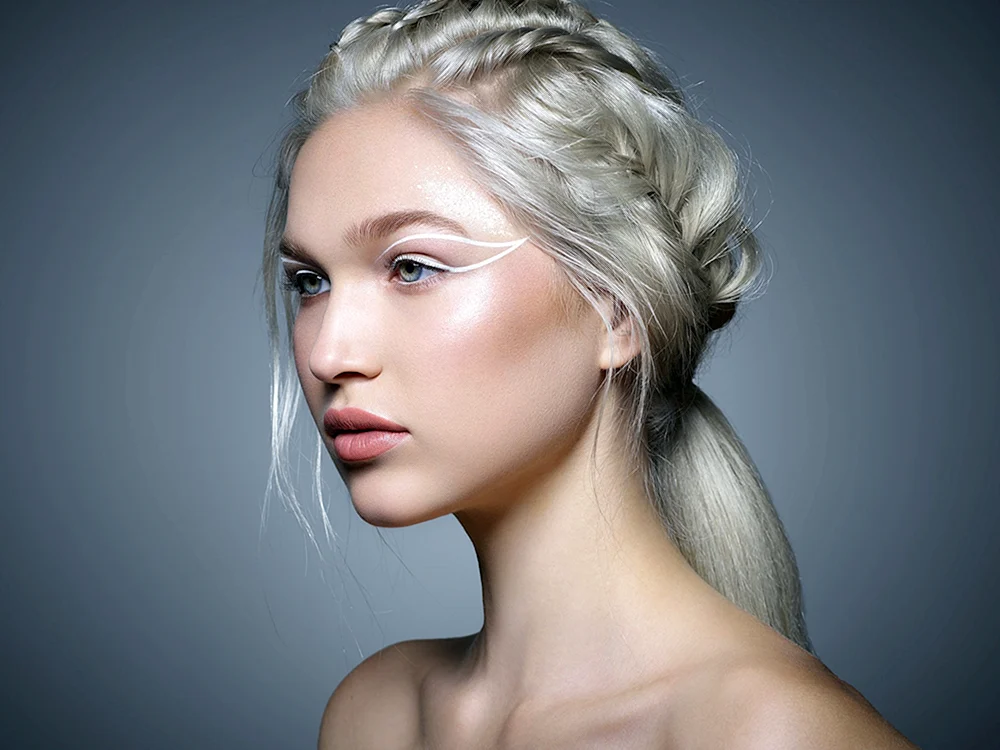 Weißes Haar