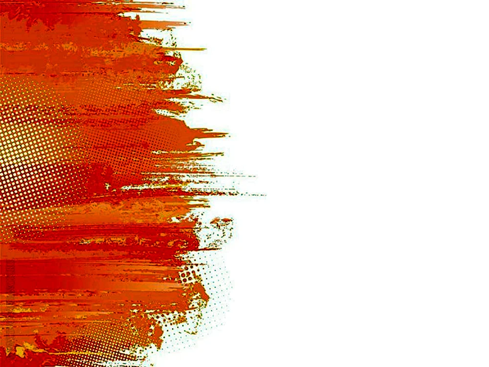 Weißer Hintergrund mit orangefarbenen Elementen