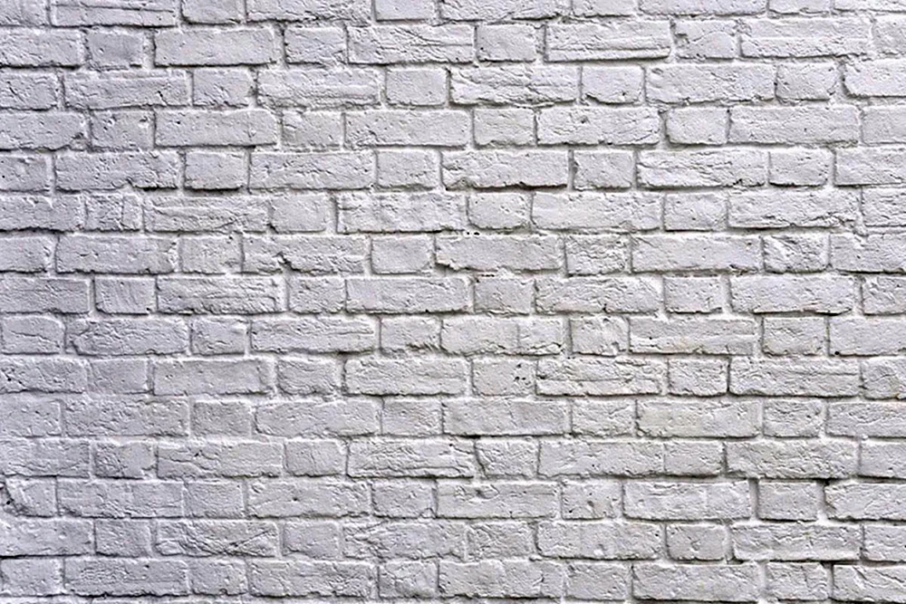 Weiße Backsteinmauer